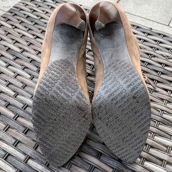 CALVIN KLEIN Sadee Suede Booties - Taupe - Picture 11 of 16